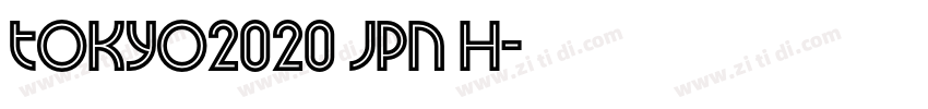 TOKYO2020 JPN H字体转换